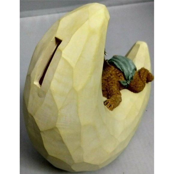 Baby Boyd's "Teddy Night Night" Coin Bank Figure (Baby Teddy on Moon) 2004 - Picture 8 of 11